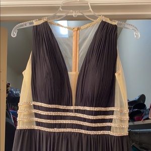 Black Beaded Prom Dress - size 12 - Riva designs